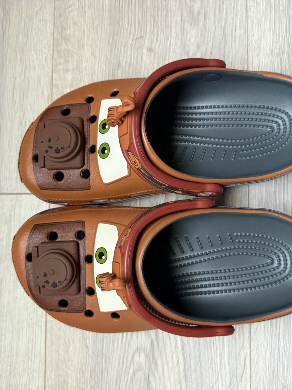 CROCS Brown Red Character Clog Mules